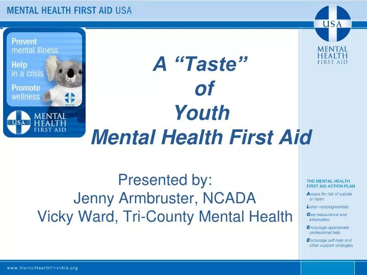 a taste of youth mental health first aid