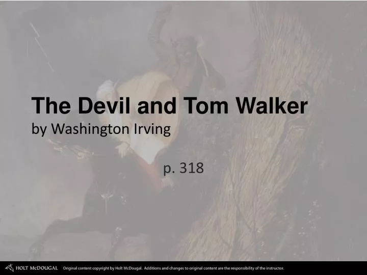 the devil and tom walker by washington irving