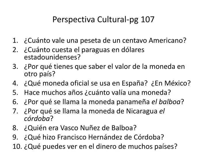 perspectiva cultural pg 107