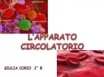 L’APPARATO CIRCOLATORIO - slide 1