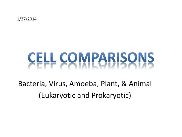 cell comparisons