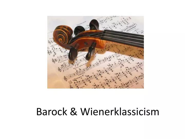 barock wienerklassicism