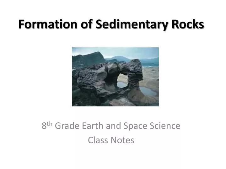 formation of sedimentary rocks