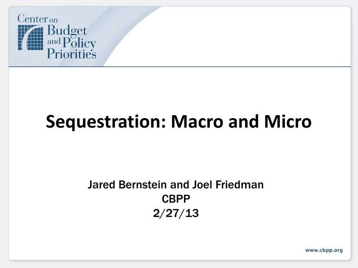sequestration macro and micro