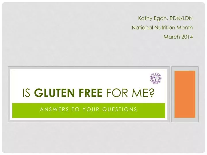 is gluten free for me