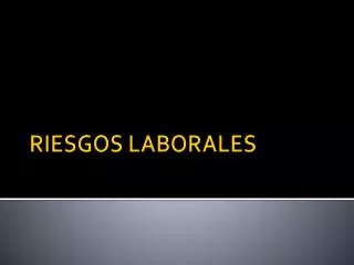 riesgos laborales
