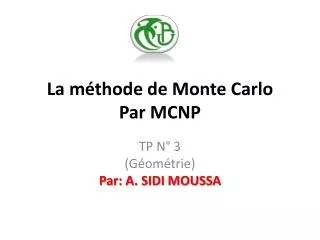la m thode de monte carlo par mcnp