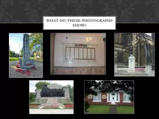 What do these photographs show?