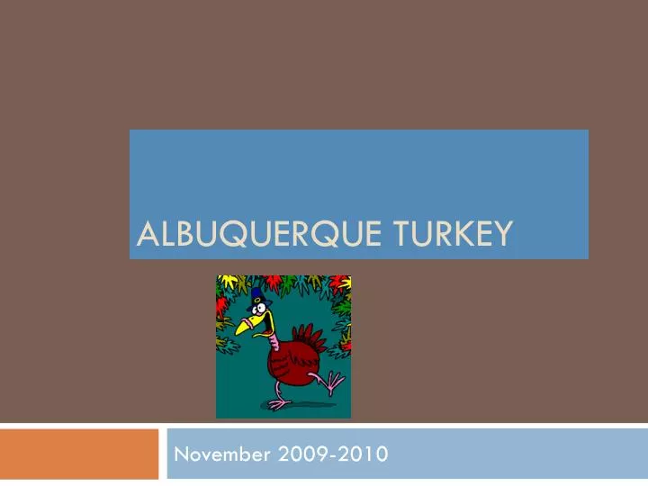 albuquerque turkey