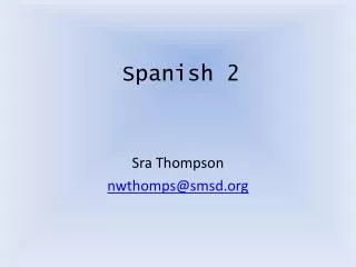 Spanish 2