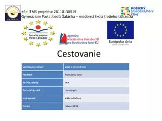 cestovanie