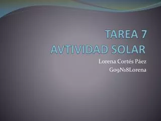 tarea 7 avtividad solar