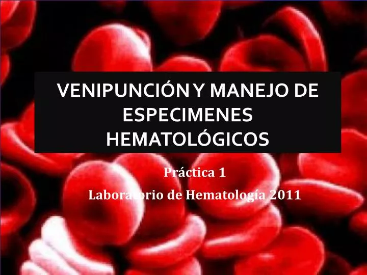 Ppt Venipunci N Y Manejo De Especimenes Hematol Gicos Powerpoint Presentation Id