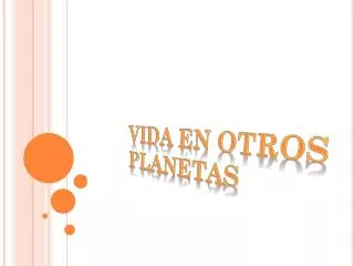 vida en otros planetas