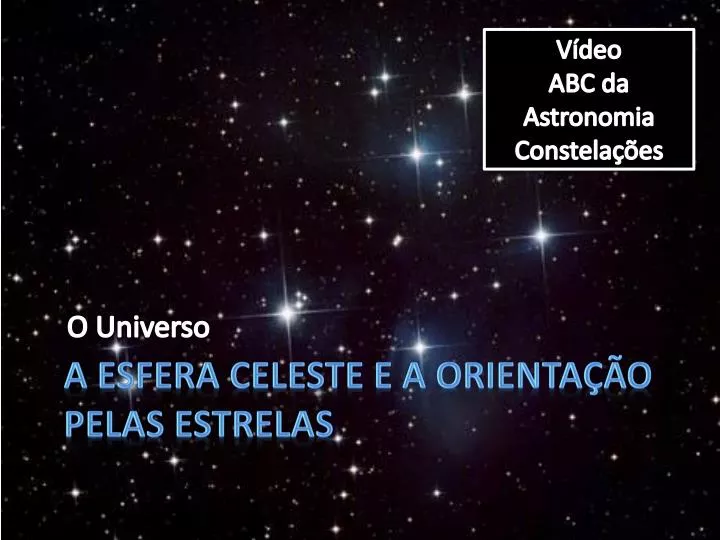 a esfera celeste e a orienta o pelas estrelas