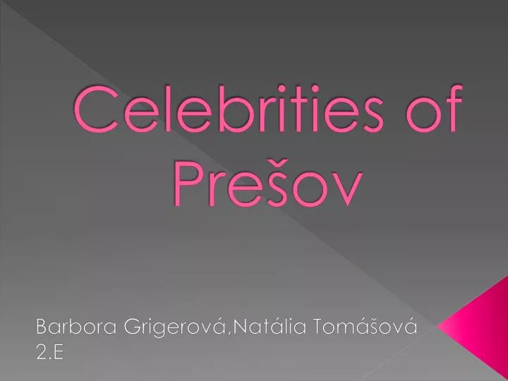 celebrities of pre ov