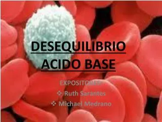 desequilibrio acido base