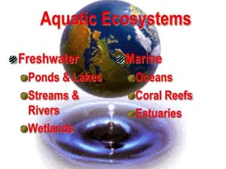 Aquatic Ecosystems