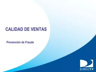calidad de ventas