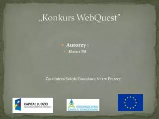 konkurs webquest