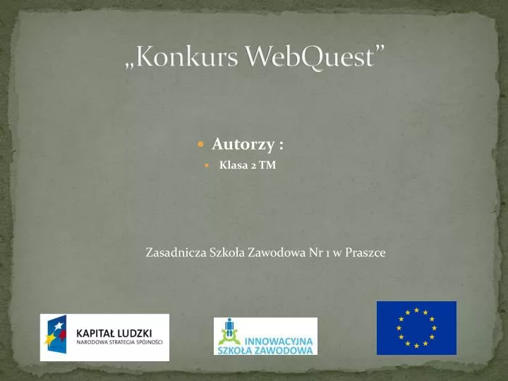 konkurs webquest