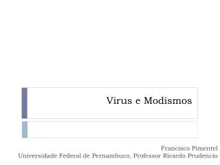 virus e modismos