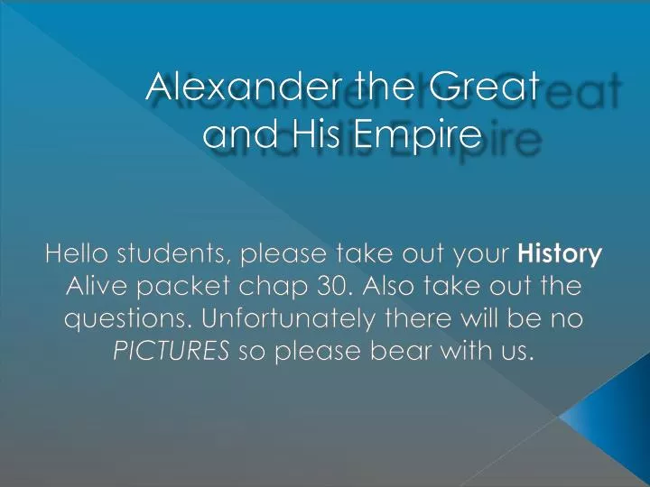 alexander the great and his empire