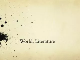 World, Literature
