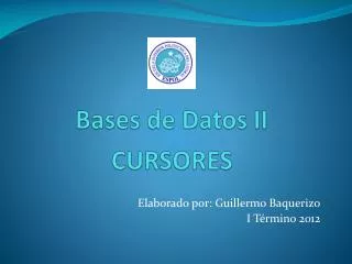 bases de datos ii cursores