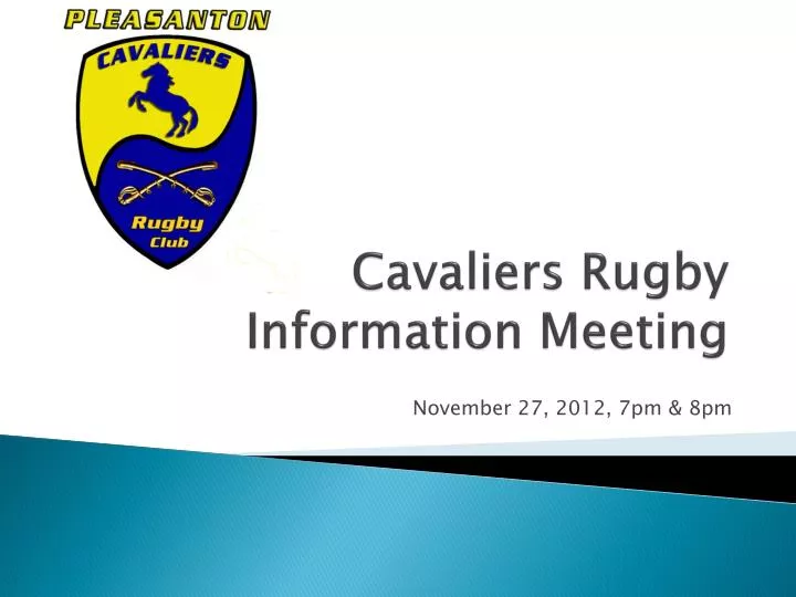 cavaliers rugby information meeting