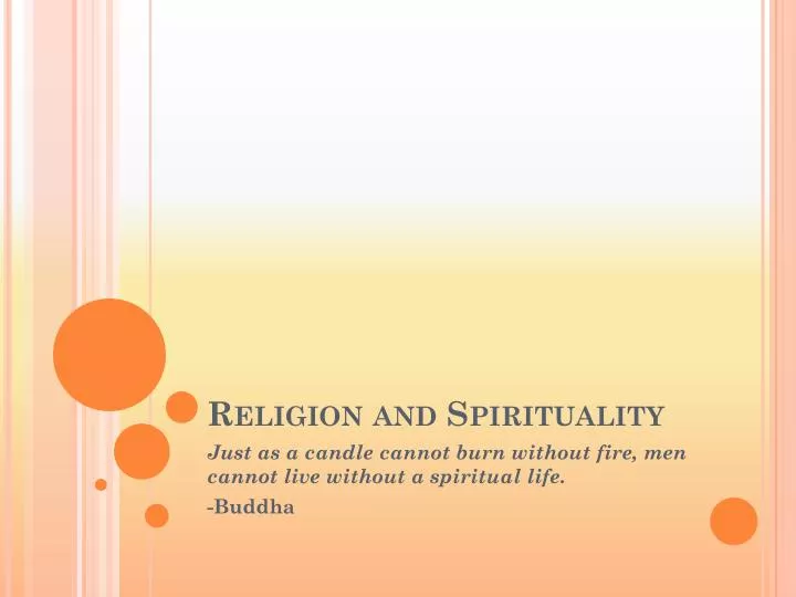 religion and spirituality