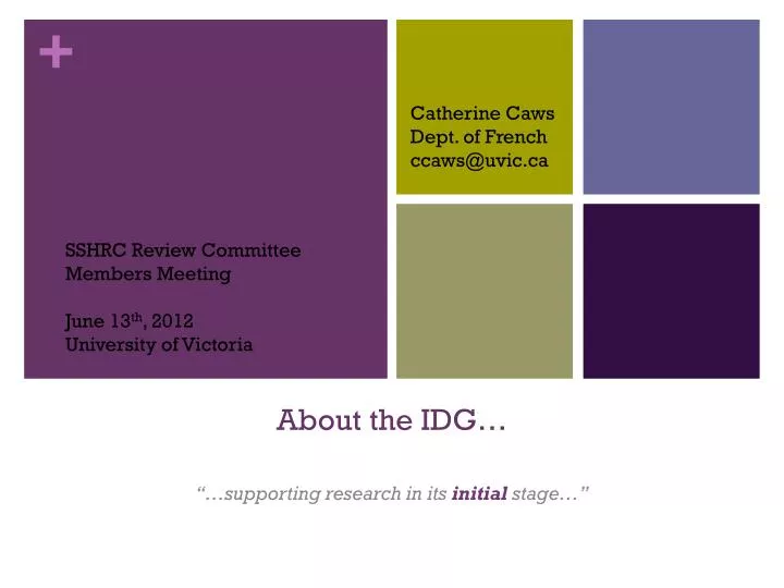 about the idg