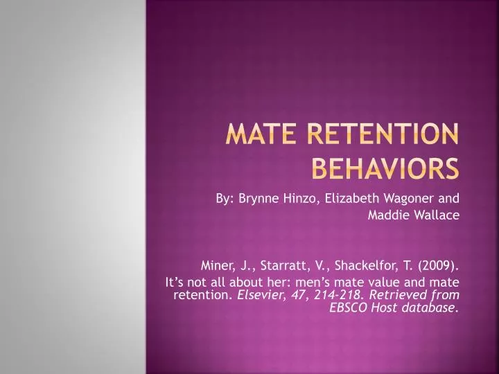 mate retention behaviors