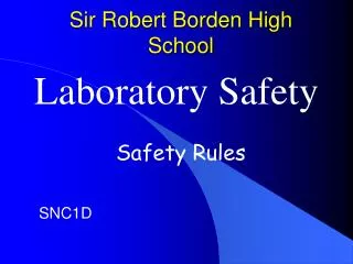 Sir Robert Borden High School