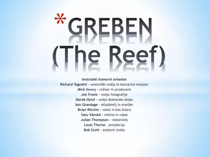 greben the reef