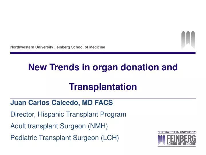 new trends in organ donation and transplantation