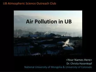 Air Pollution in UB