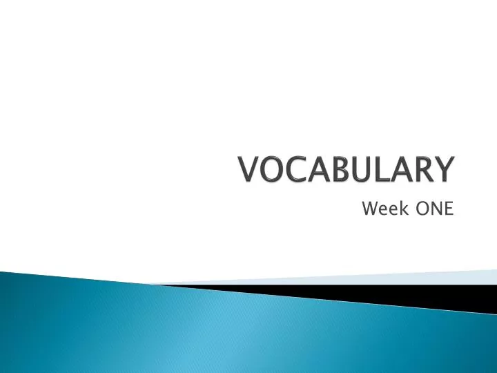 vocabulary