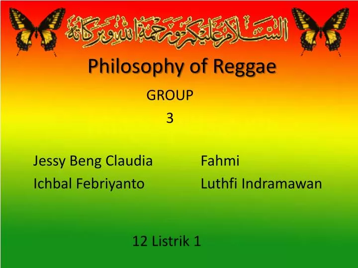 p hilosophy of reggae