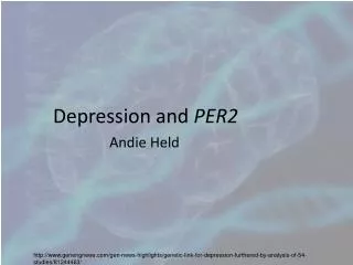 Depression and PER2