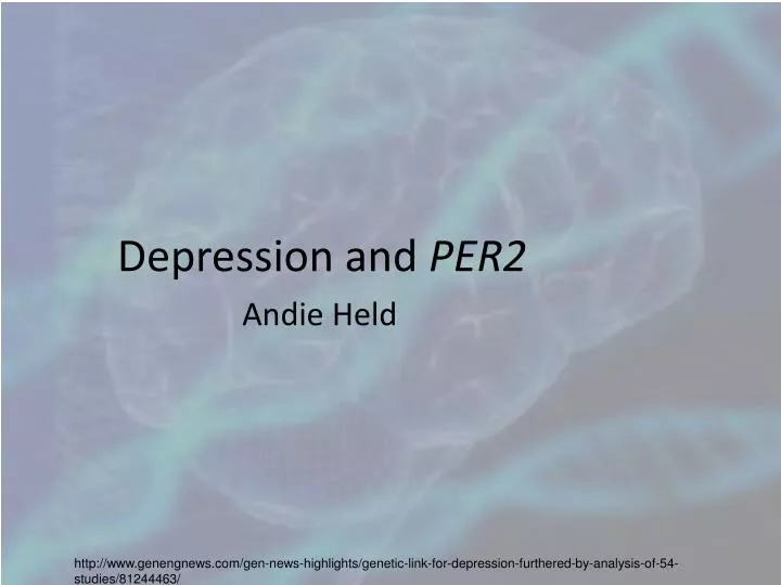 depression and per2
