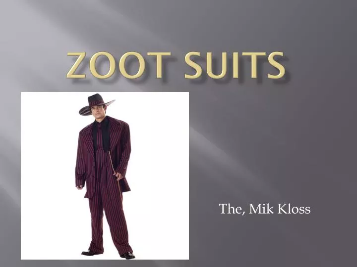 zoot suits