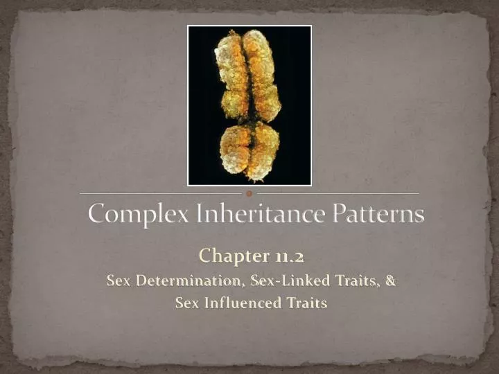 complex inheritance patterns