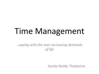 Time Management