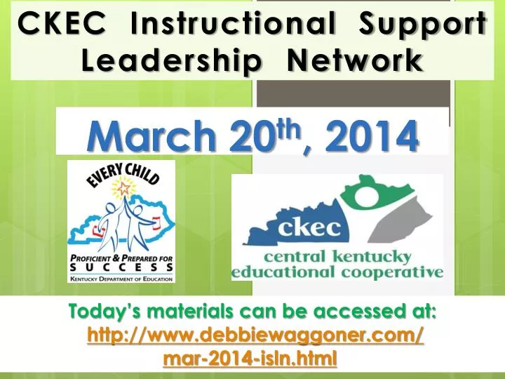 ckec instructional support leadership network