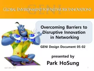 GENI Design Document 05-02 presented by Park HoSung