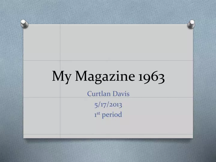my magazine 1963
