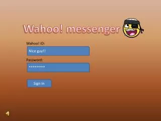 Wahoo! messenger