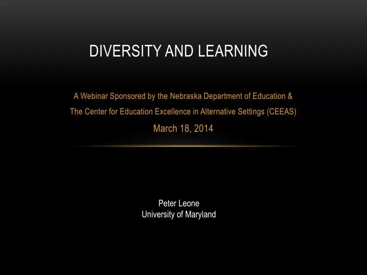 diversity and learning