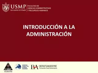introducci n a la administraci n